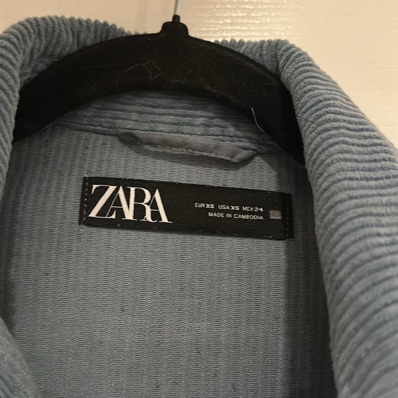 Blue Corduroy Jacket from Zara - Picture 2 of 3
